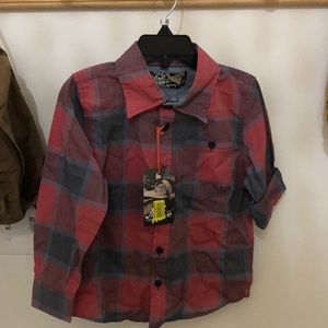 Toddle robust button down shirt